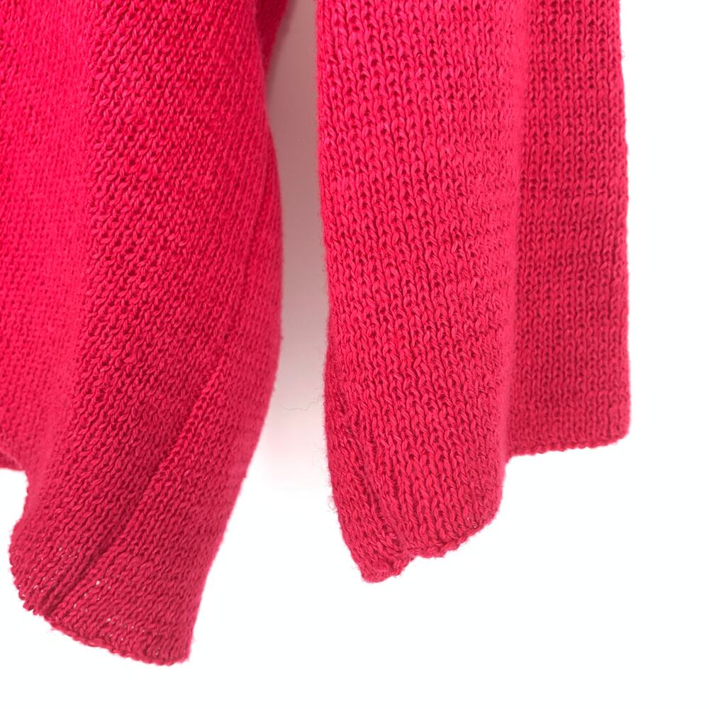 Michele Laidier Women's Apx S Pink 2 Piece Sweater Set Cropped Knit Long Sleeve - Picture 4 of 5